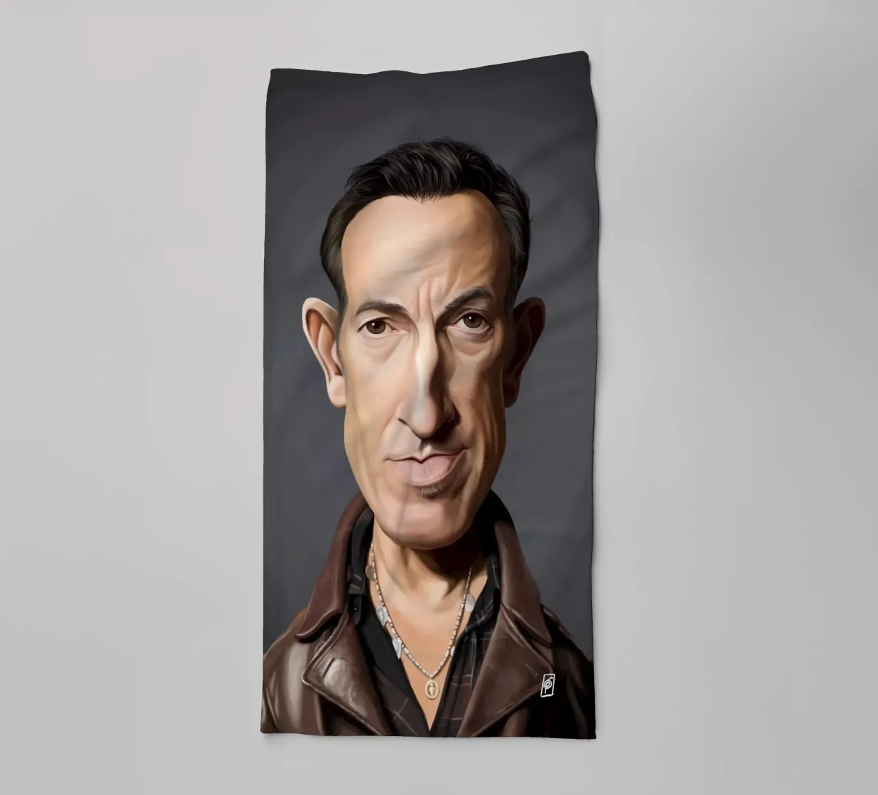Bruce Springsteen asciugamano da bagno da Rob Art | Illustration