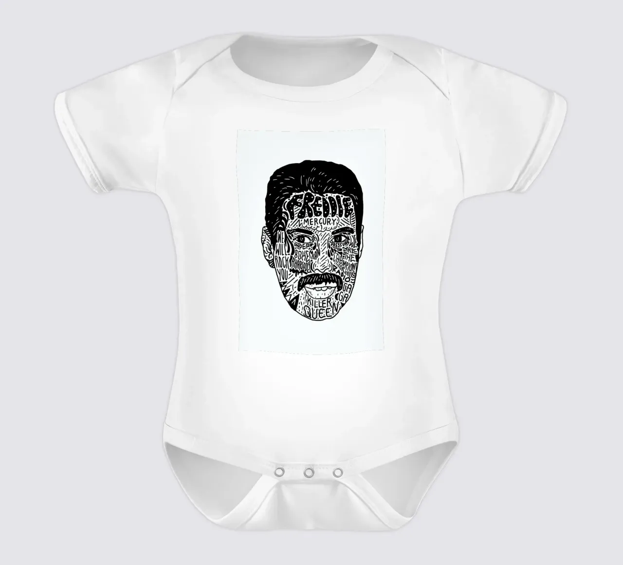 Freddie body neonato maniche corte da Nick Cocozza