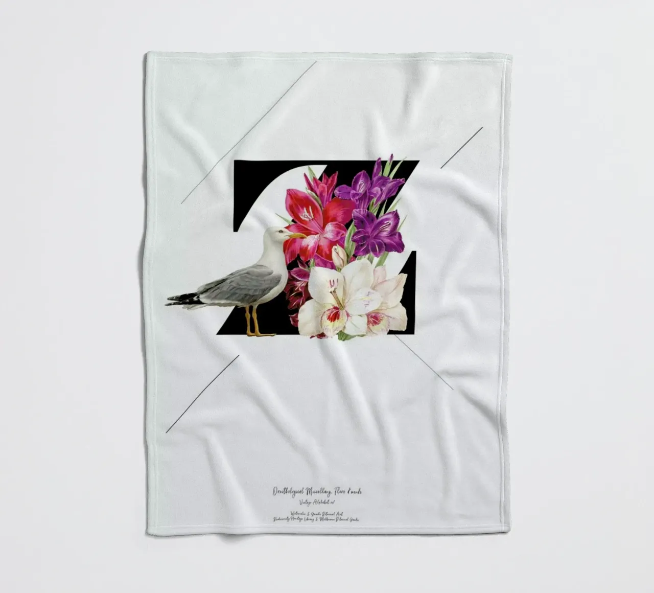 Botanical Alphabet - Z coperta in pile da Froilein Juno