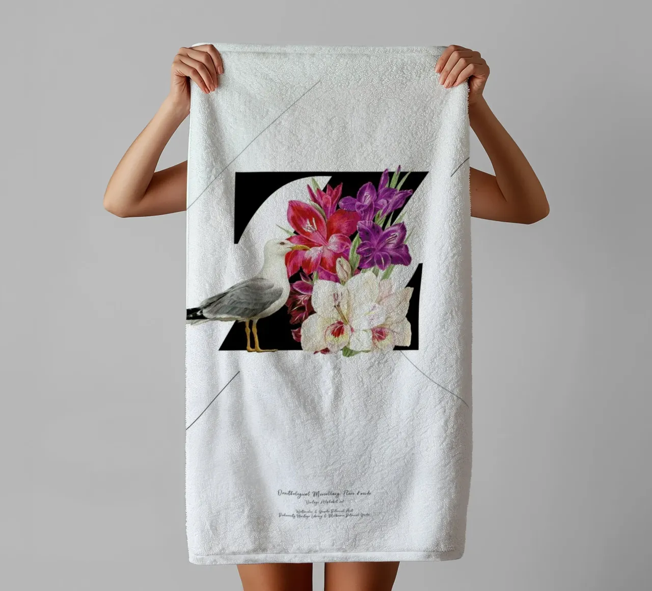 Botanical Alphabet - Z asciugamano da bagno da Froilein Juno
