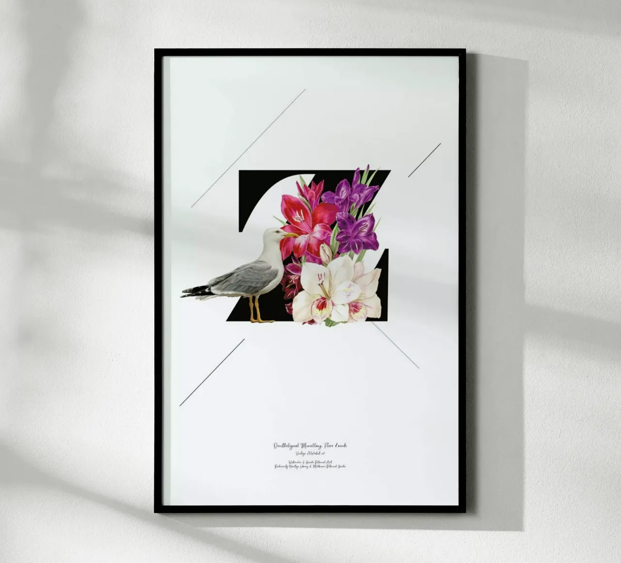Botanical Alphabet - Z poster by Froilein Juno