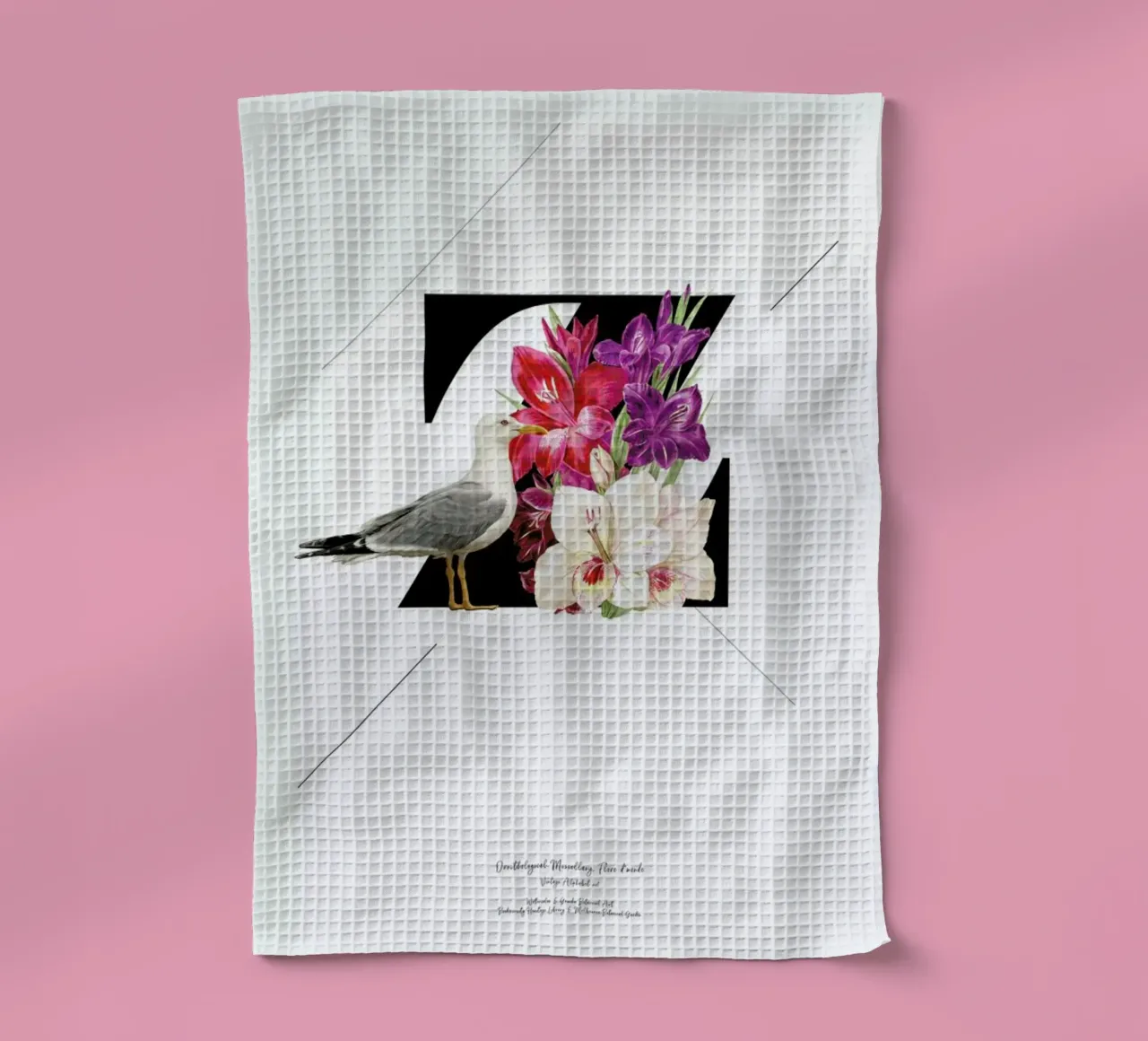 Botanical Alphabet - Z tea towel by Froilein Juno