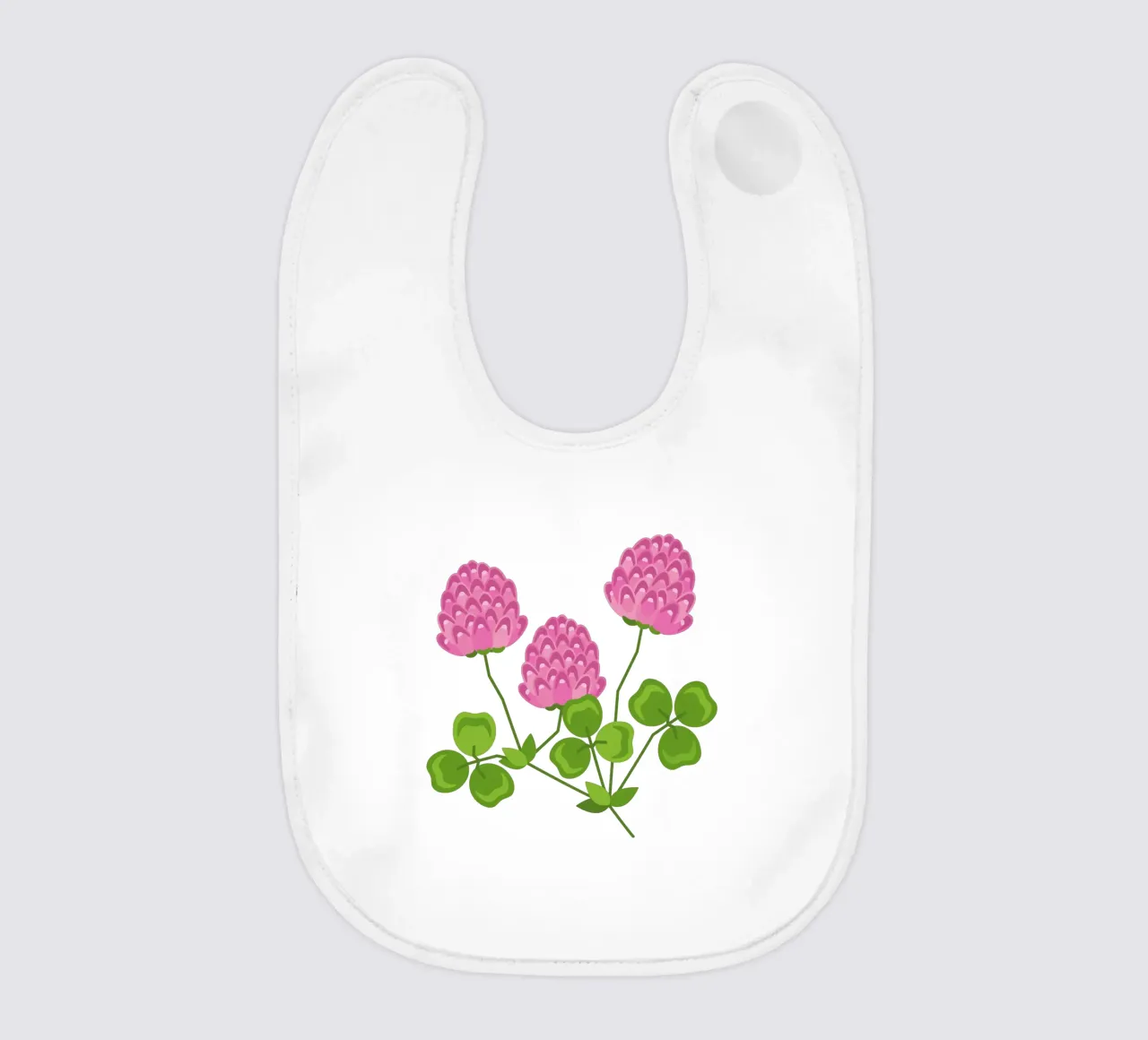 Clover baby bib by Lidia Blomgren