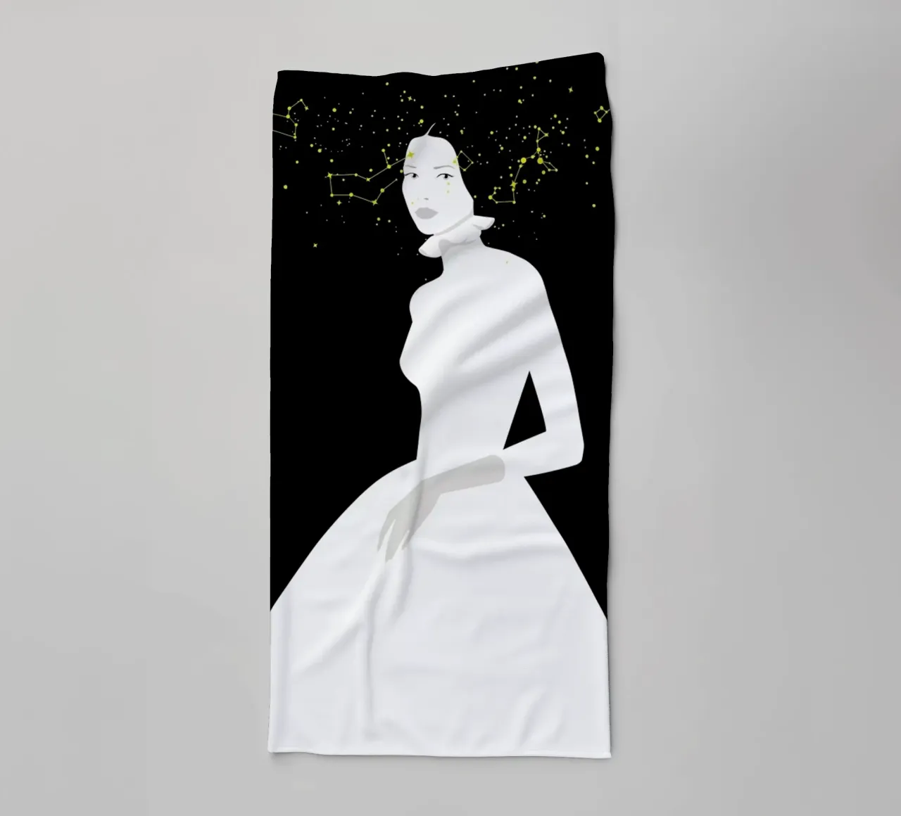 The Milky Way towel by Bahar Seyedin