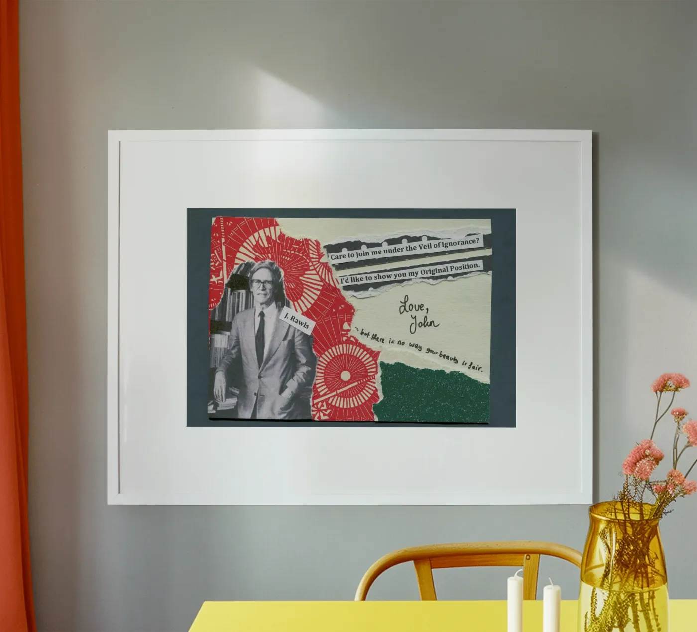 John Rawls poster by The Pick-Up Theorist