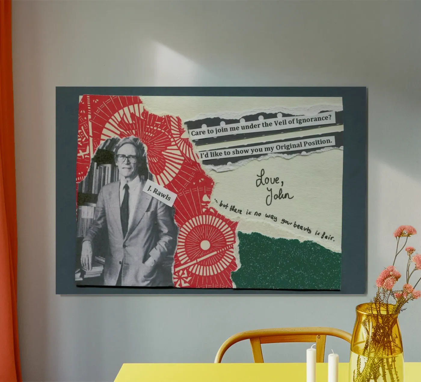 John Rawls poster by The Pick-Up Theorist