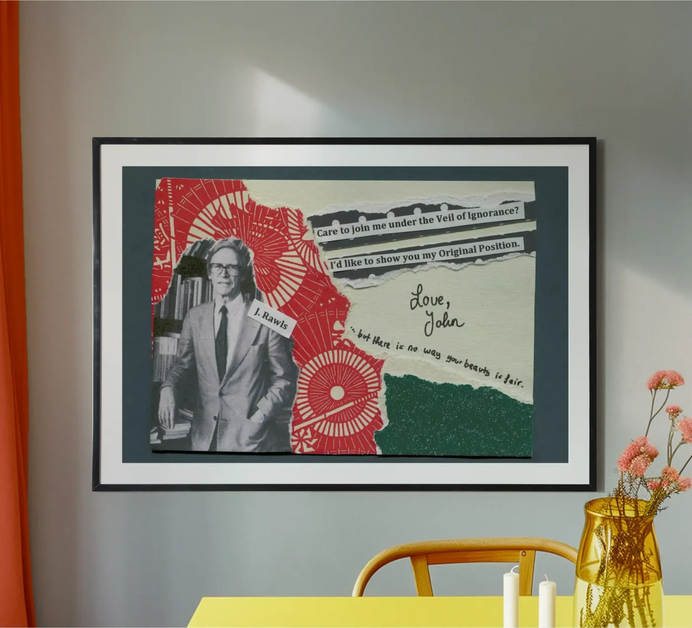 John Rawls poster by The Pick-Up Theorist