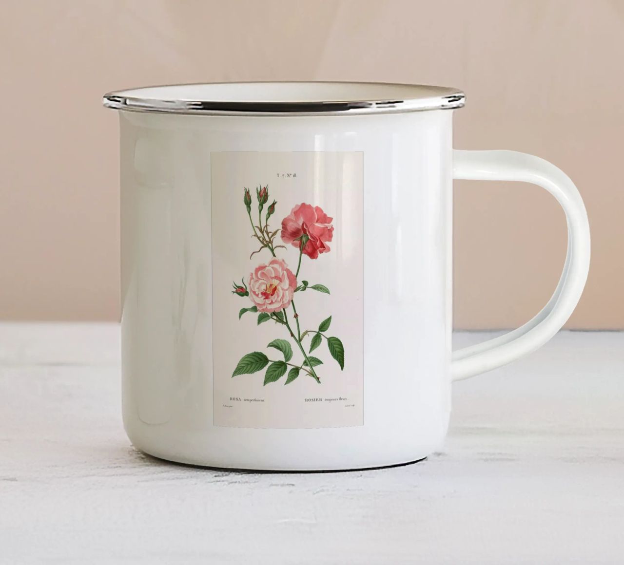 Rosier - Toujours Fleuri tazza in smalto da Astër