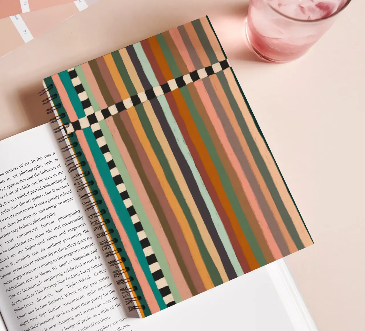 Mix of Stripes #9 spiral notebook by Alisa Galitsyna