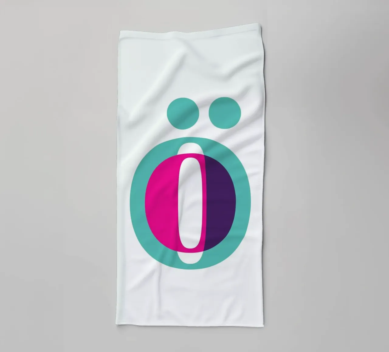 Magenta/Mint Ö asciugamano da bagno da Studio One