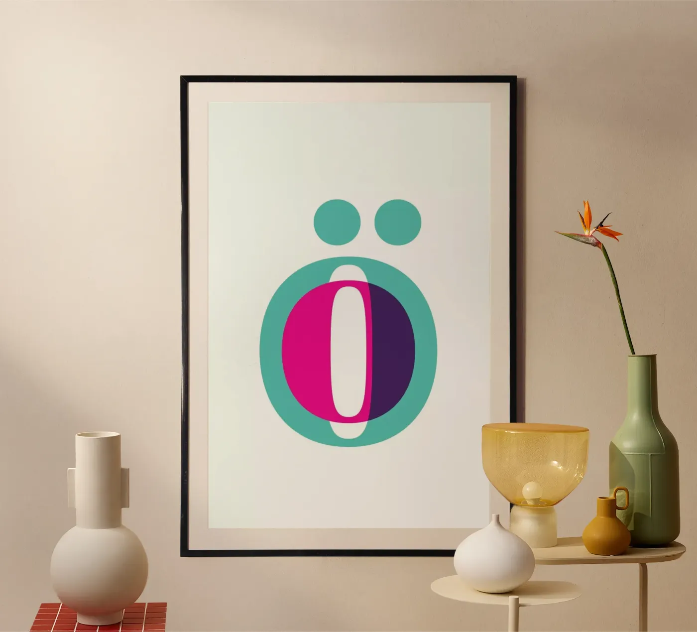 Magenta/Mint Ö poster da Studio One