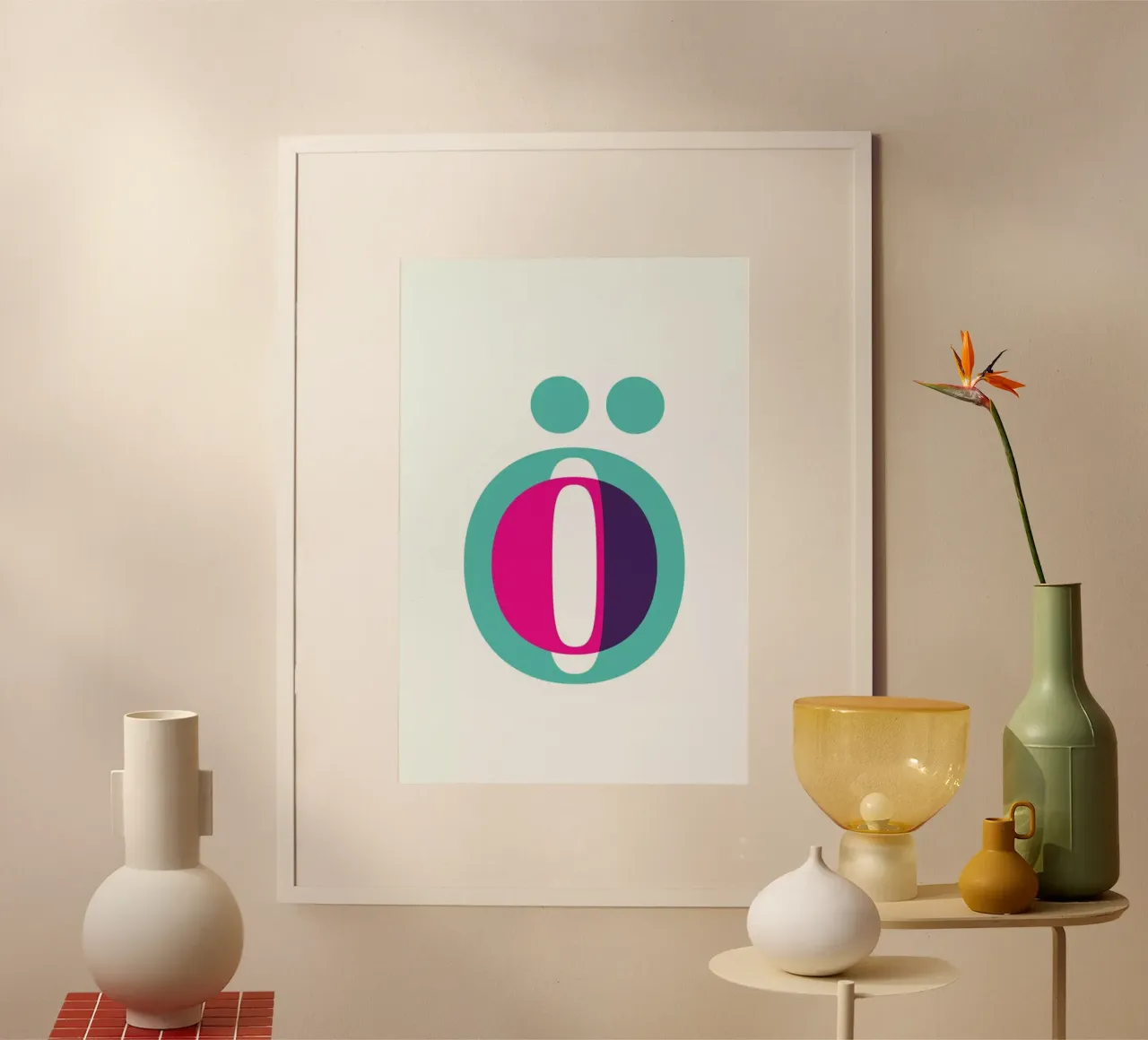 Magenta/Mint Ö carta hahnemühle da Studio One