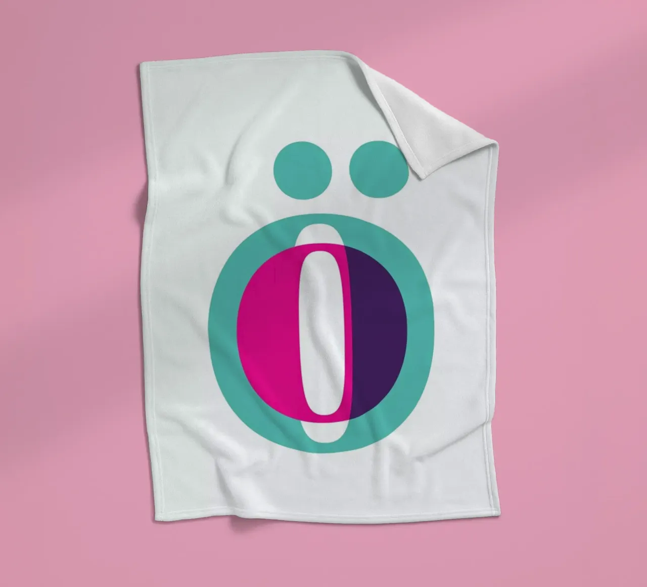 Magenta/Mint Ö coperta in pile da Studio One