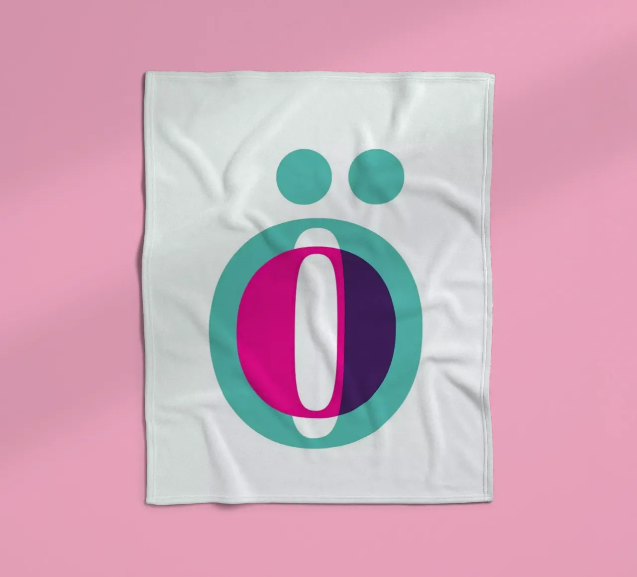 Magenta/Mint Ö coperta in pile da Studio One