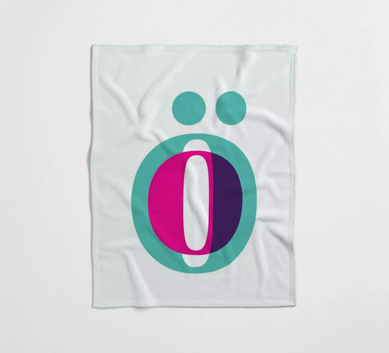 Magenta/Mint Ö coperta in pile da Studio One