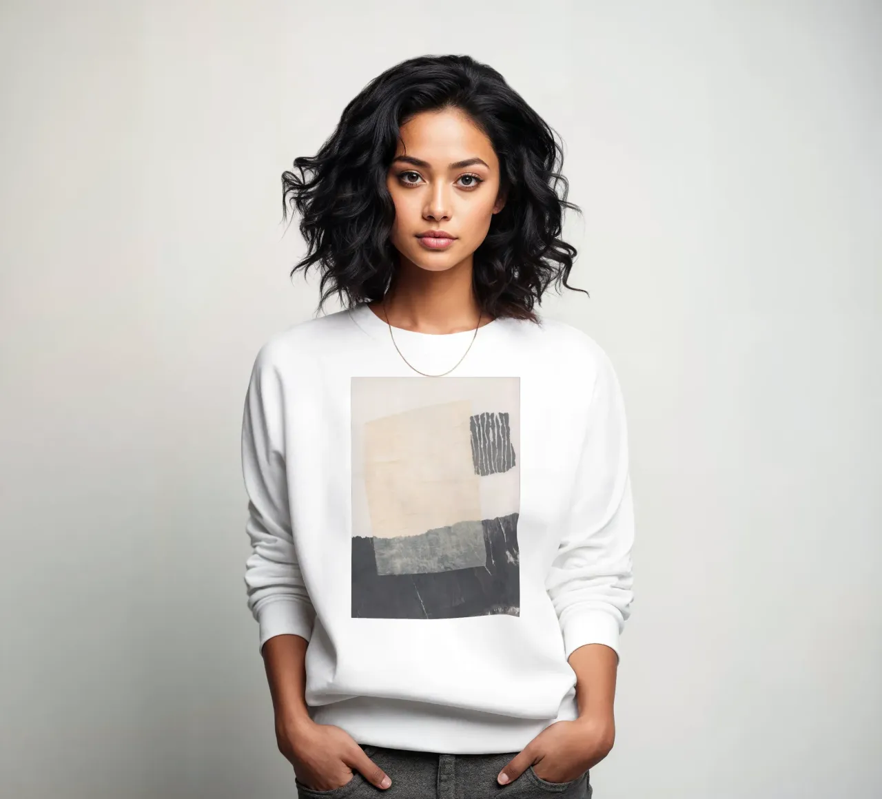 Abstracte compositie #1 sweatshirt van Alisa Galitsyna