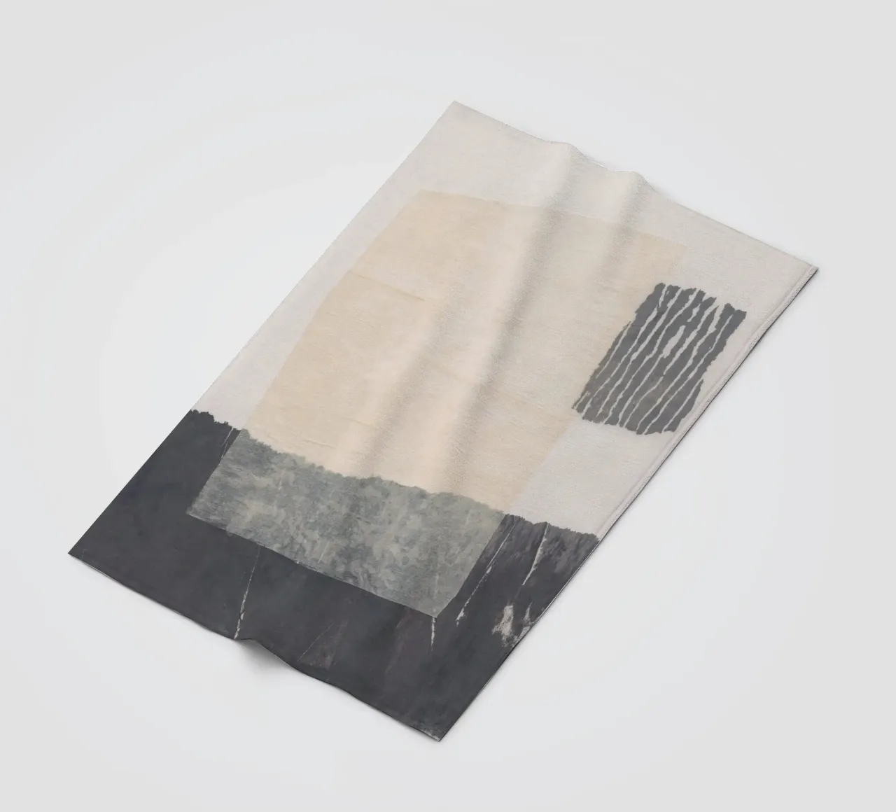 Abstracte compositie #1 fleecedeken van Alisa Galitsyna
