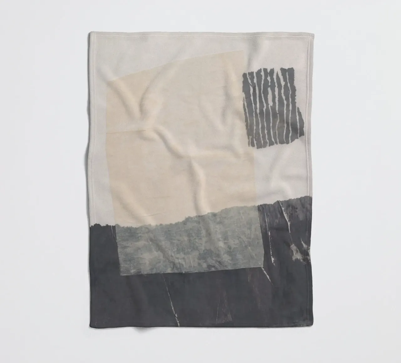 Abstracte compositie #1 fleecedeken van Alisa Galitsyna