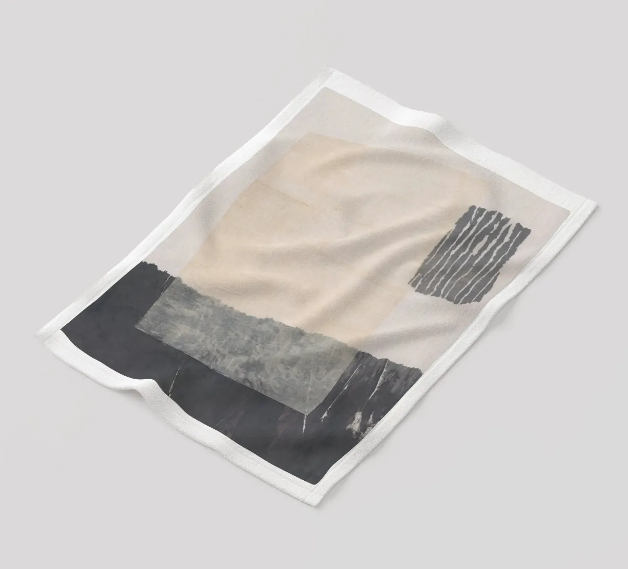 Abstracte compositie #1 fleecedeken van Alisa Galitsyna