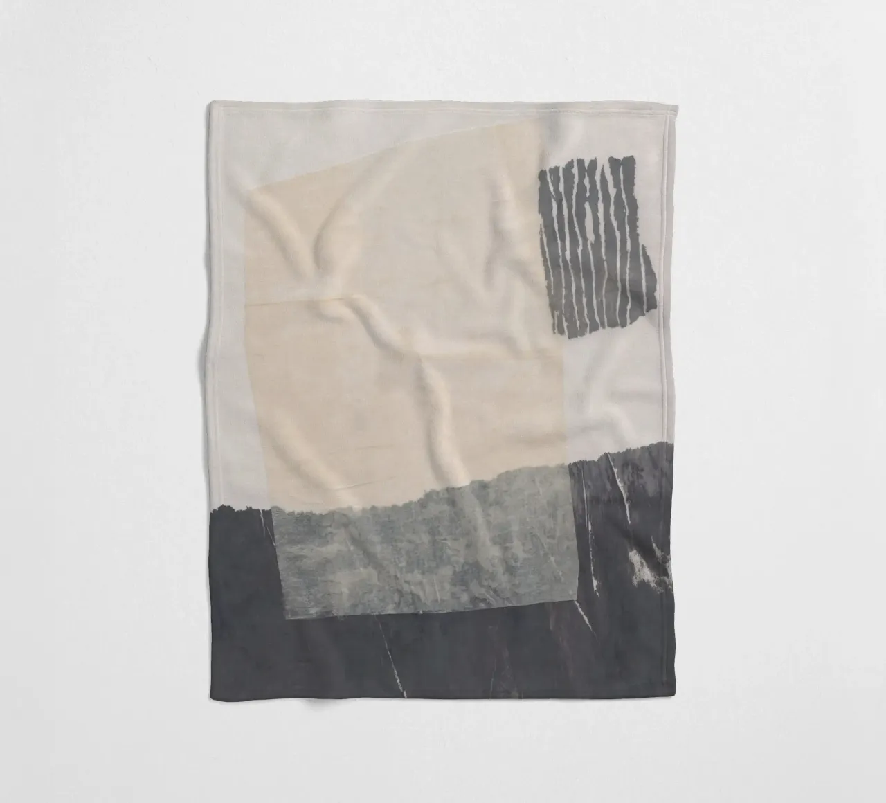 Abstracte compositie #1 fleecedeken van Alisa Galitsyna