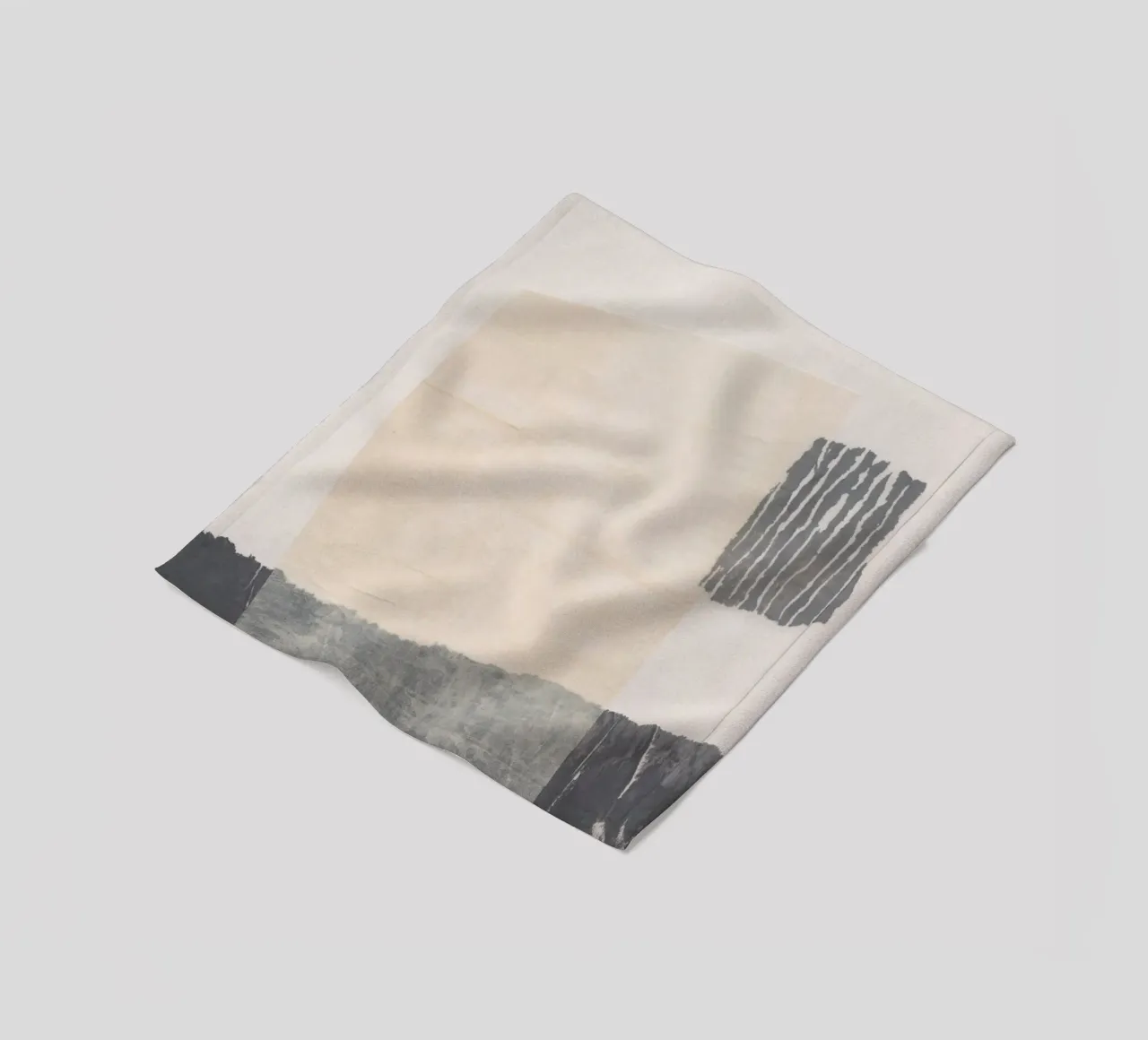 Abstracte compositie #1 fleecedeken van Alisa Galitsyna