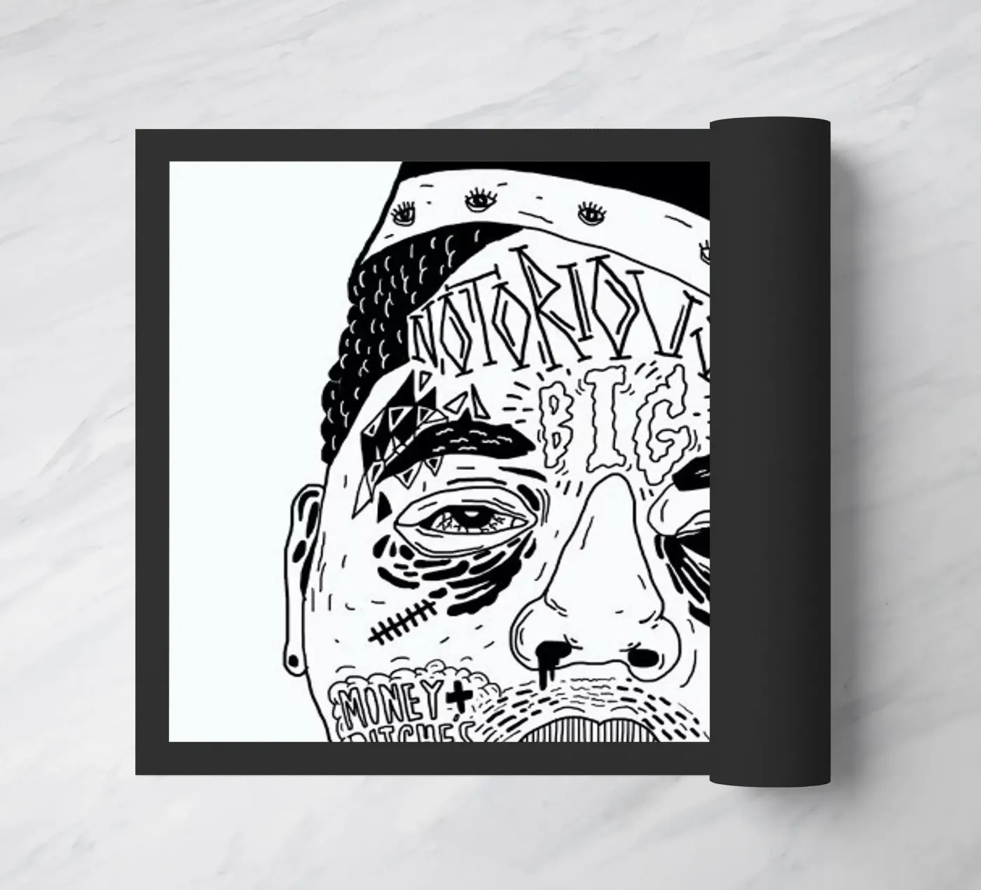 Biggie deurmat van Nick Cocozza