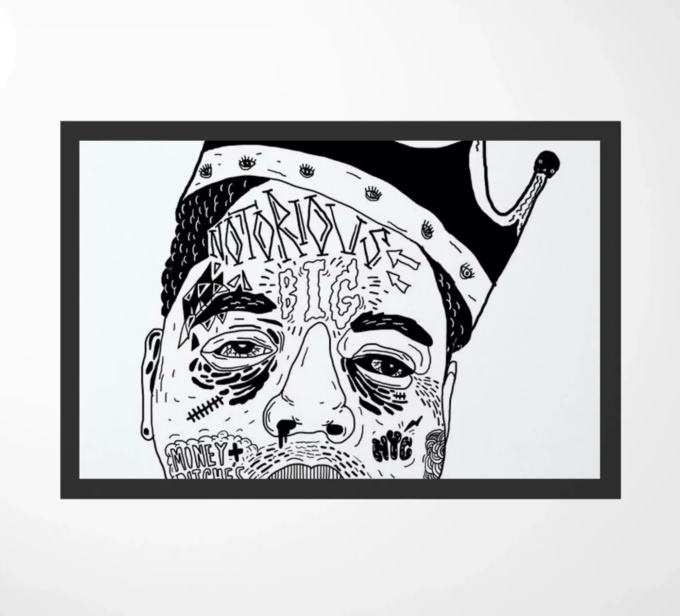 Biggie deurmat van Nick Cocozza