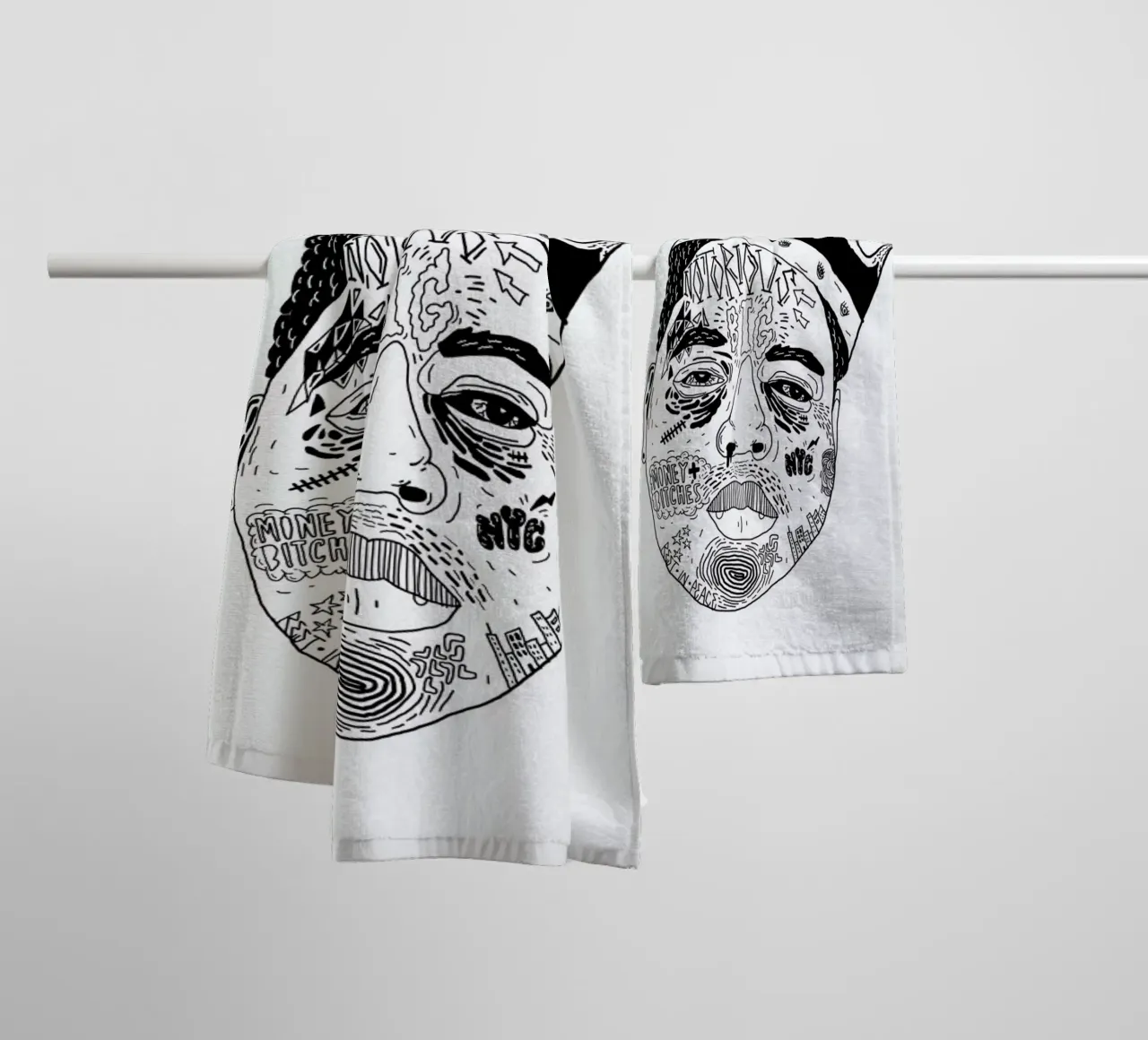 Biggie asciugamano da bagno da Nick Cocozza