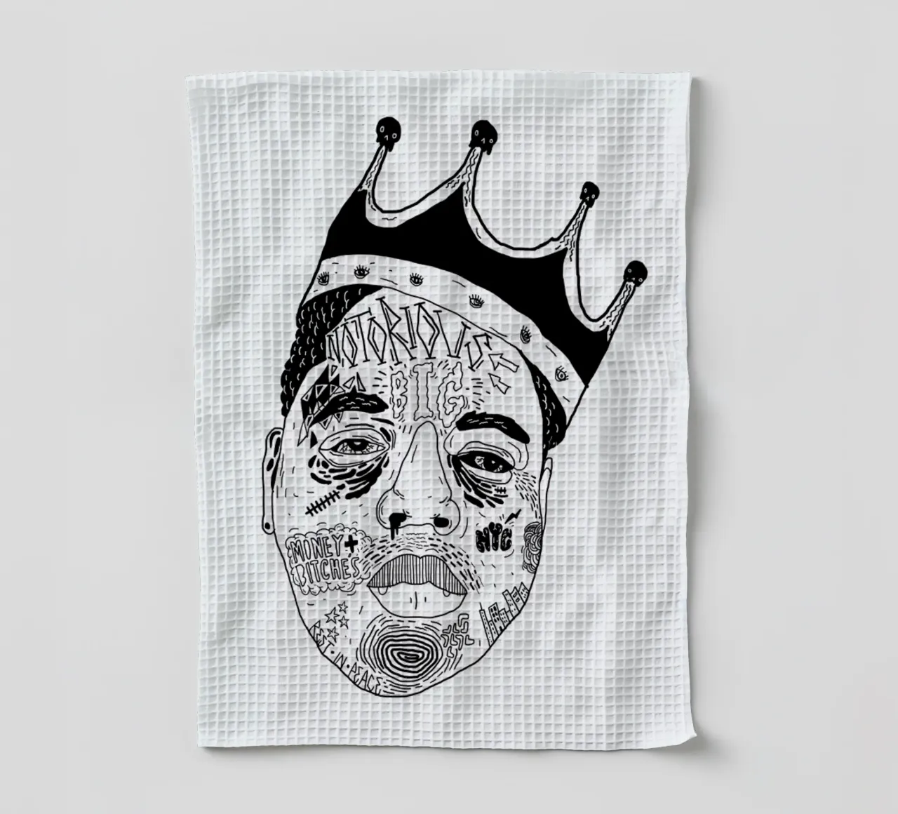 Biggie canovaccio da cucina da Nick Cocozza