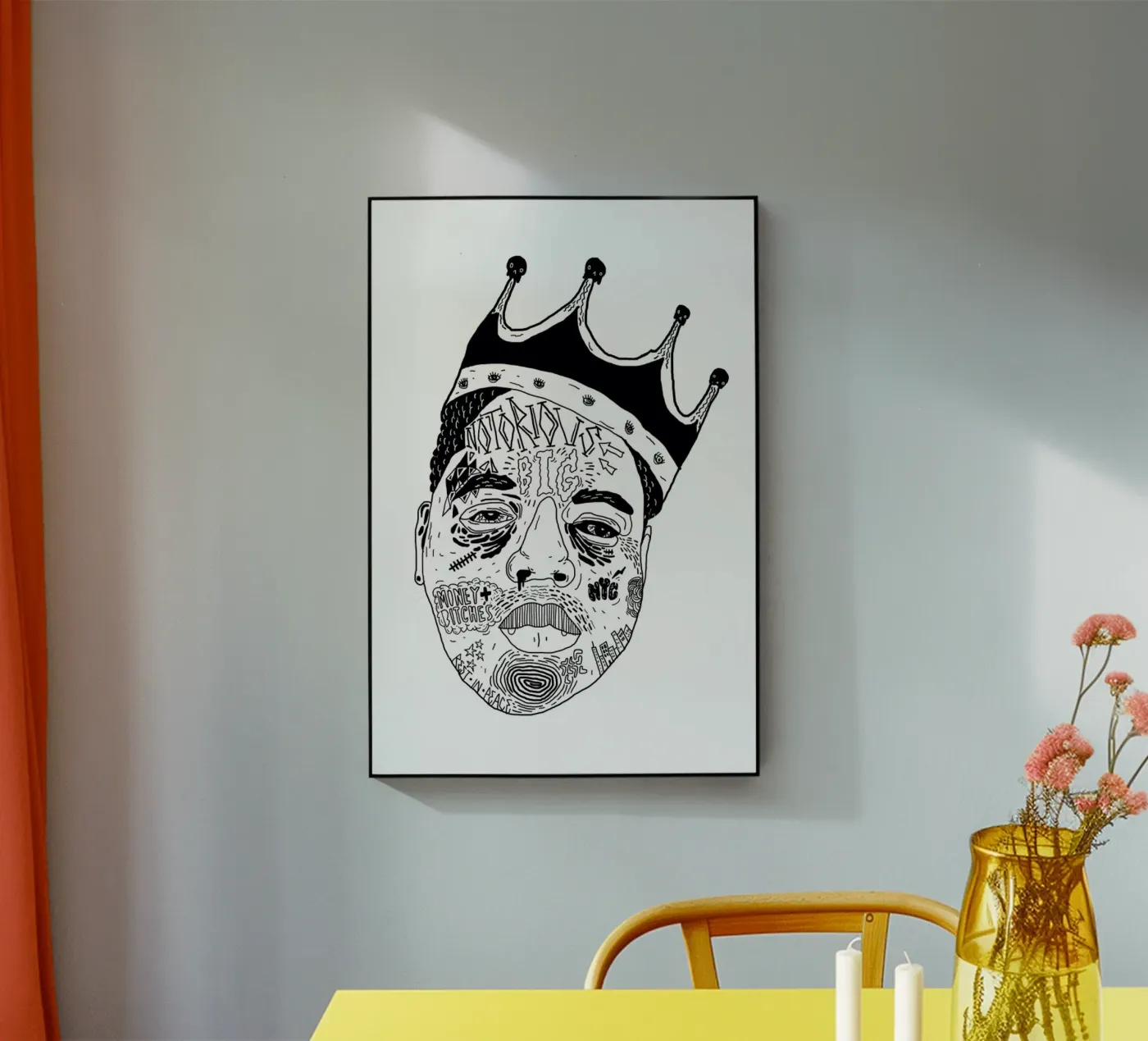 Biggie acrylic glass by Nick Cocozza