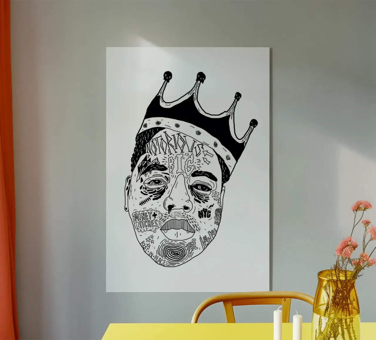 Biggie plexiglass da Nick Cocozza