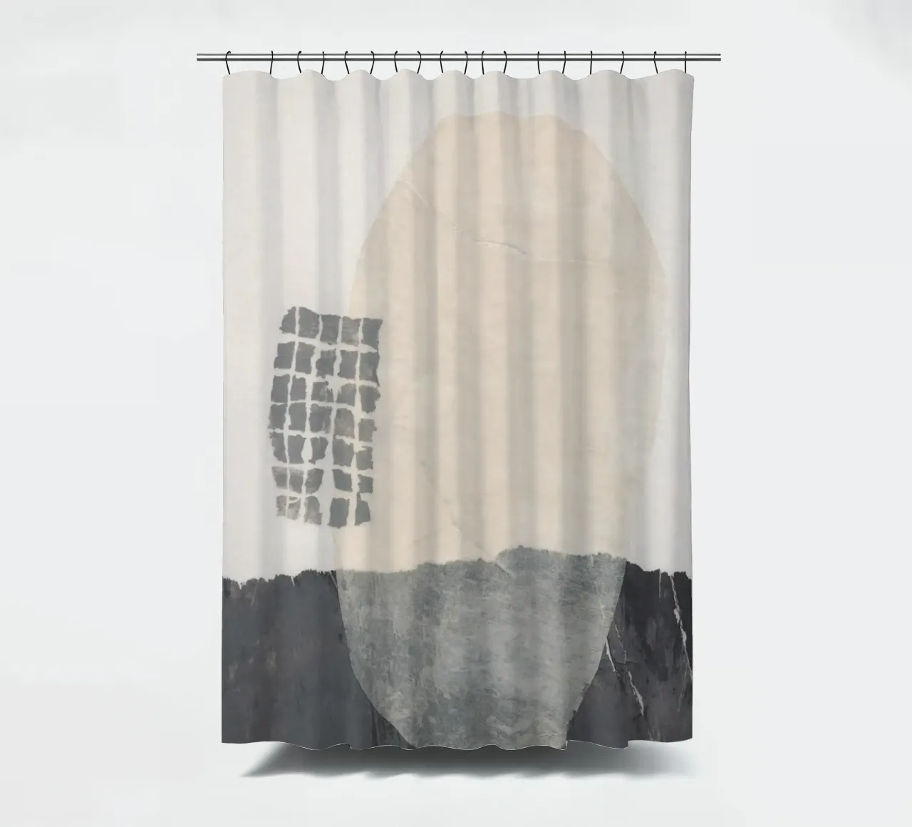 Abstracte compositie #2 douchegordijn van Alisa Galitsyna