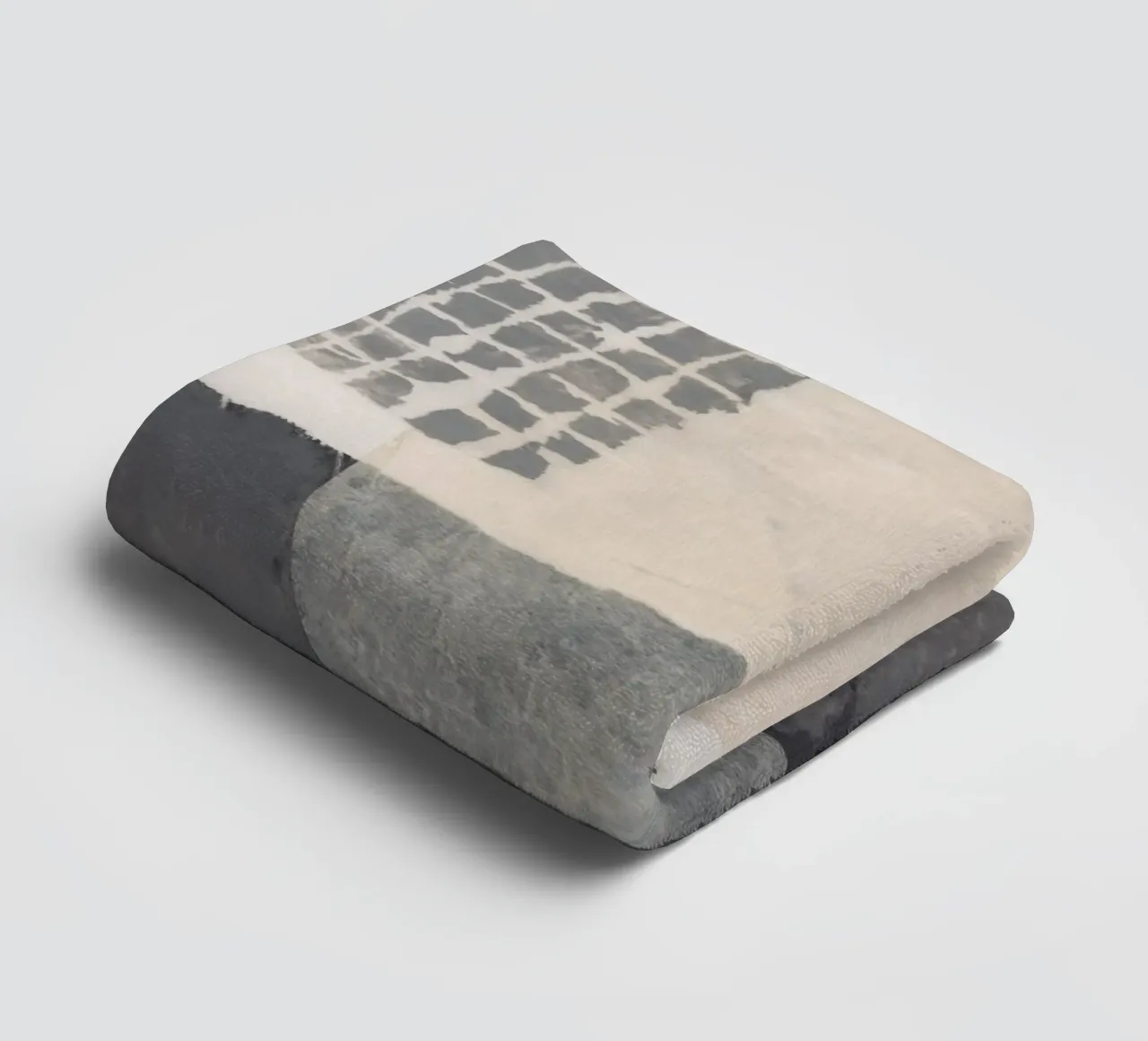 Abstracte compositie #2 badhanddoek van Alisa Galitsyna