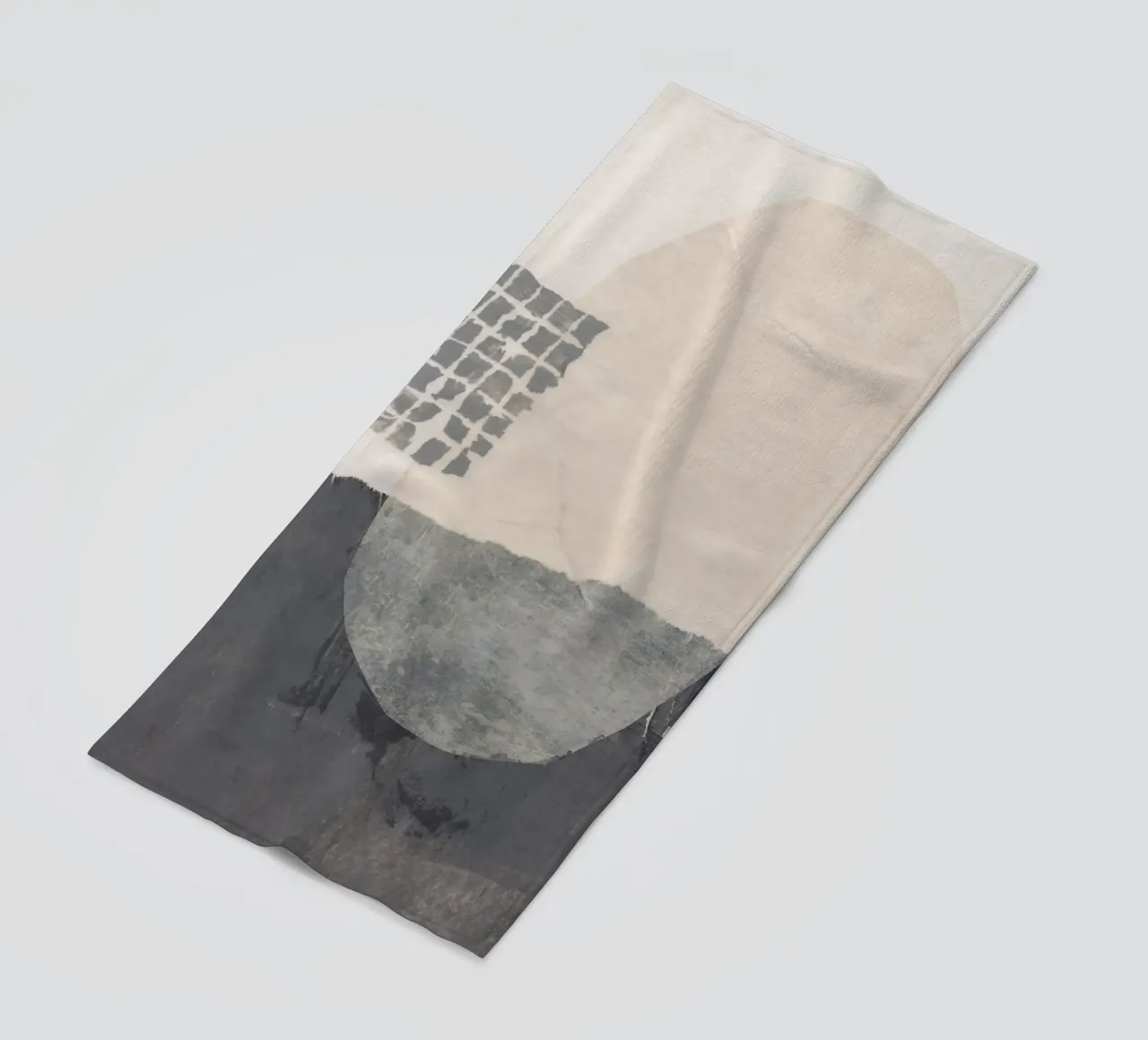 Abstracte compositie #2 strandhanddoek van Alisa Galitsyna