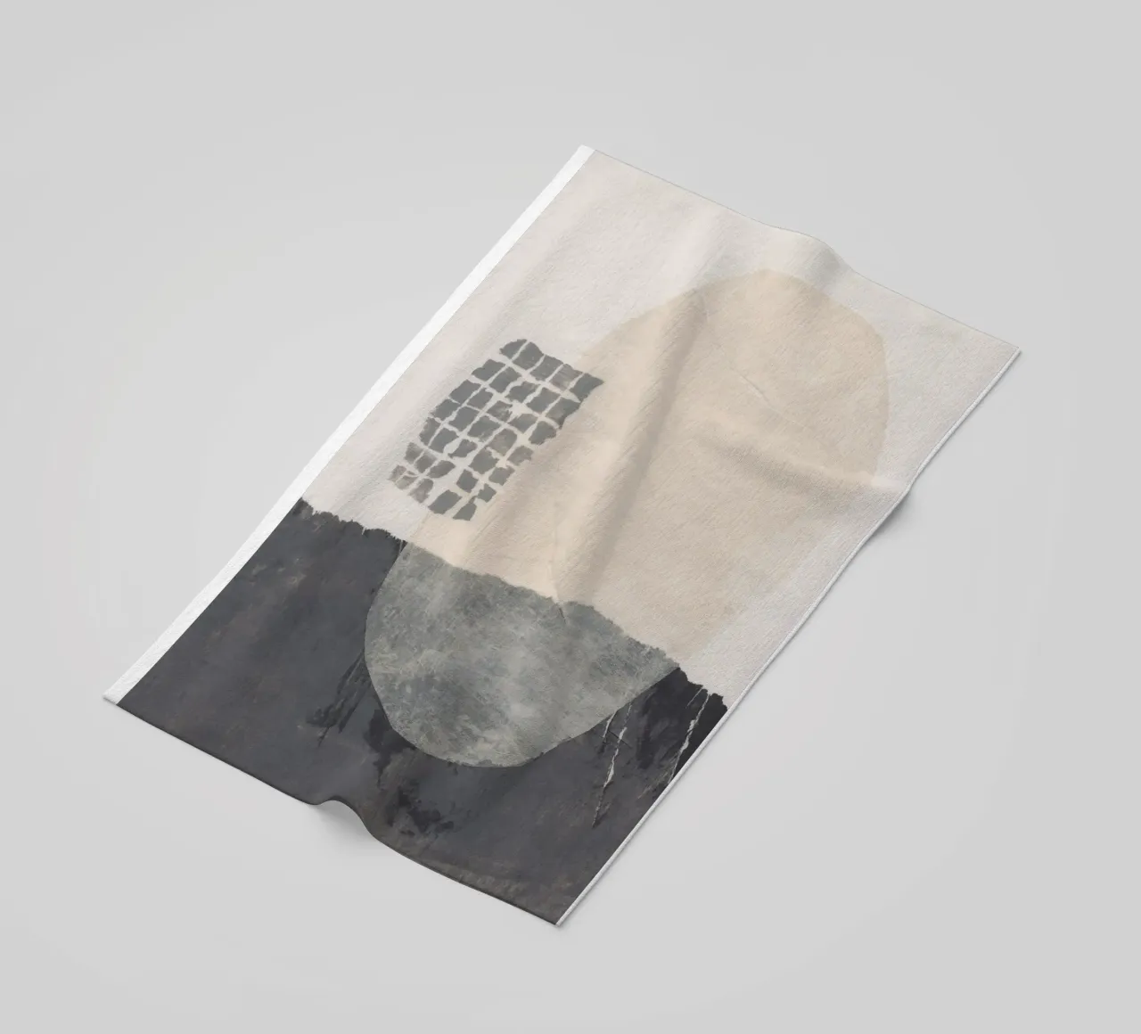 Abstracte compositie #2 strandhanddoek van Alisa Galitsyna