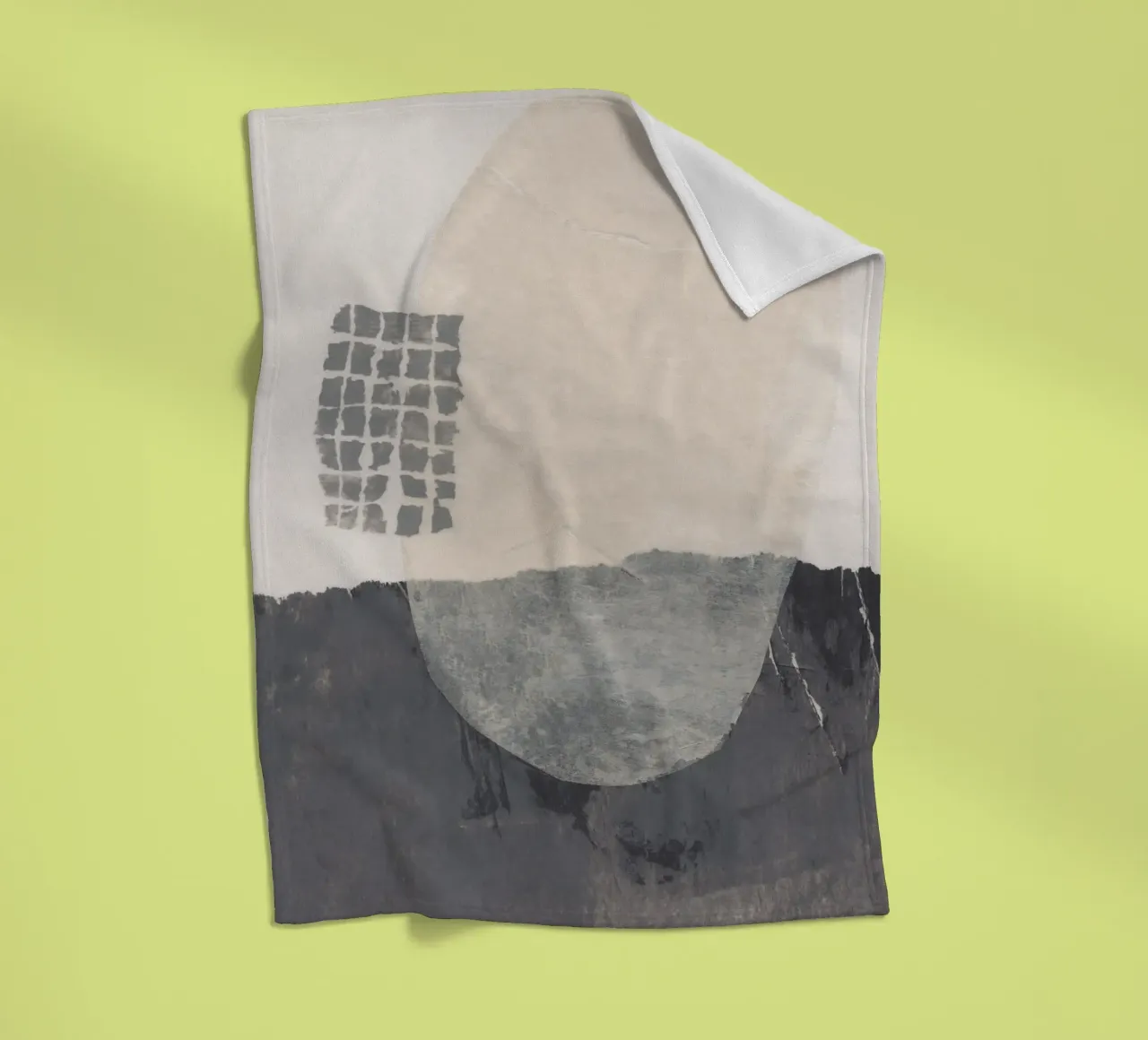 Abstracte compositie #2 fleecedeken van Alisa Galitsyna