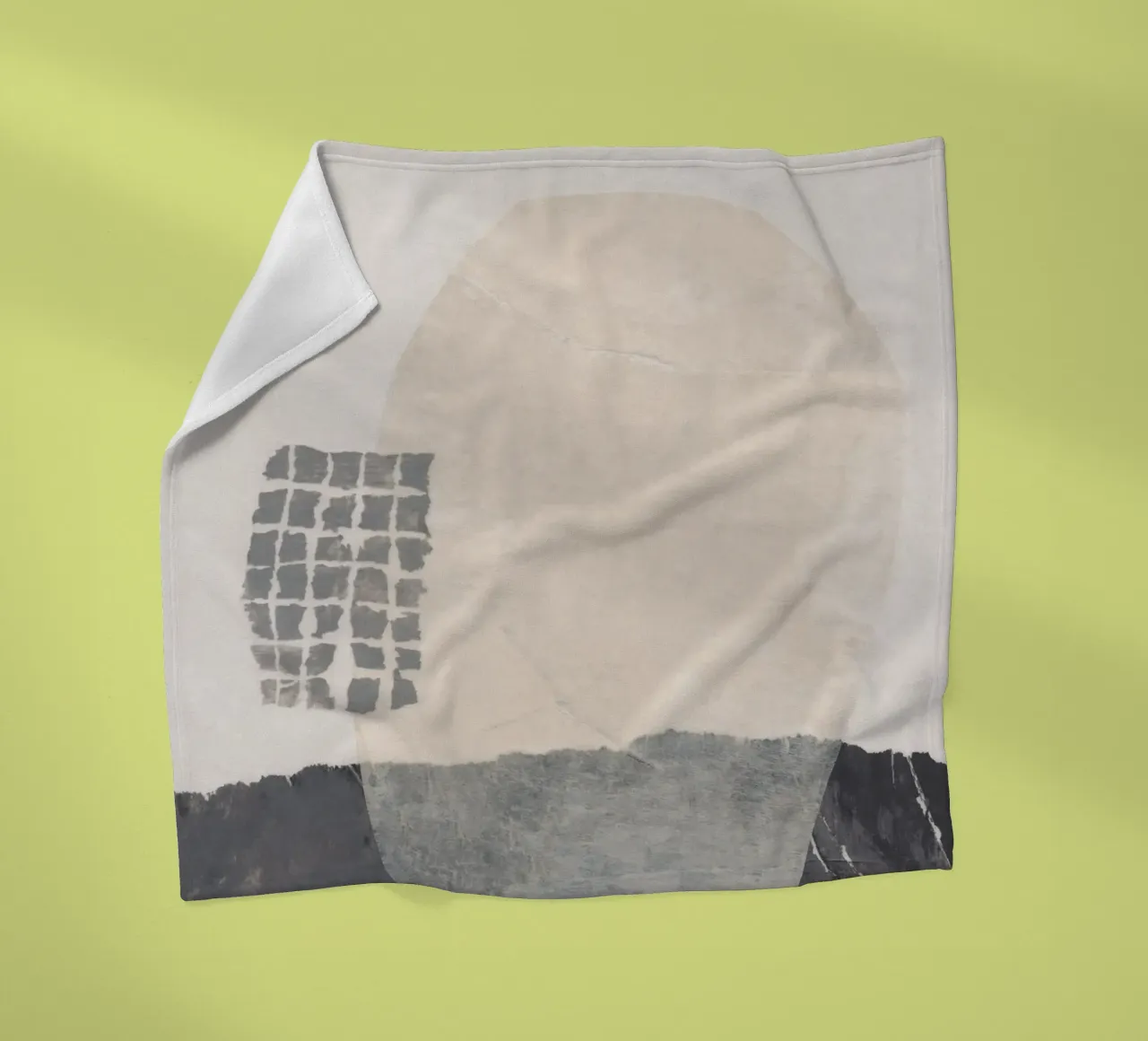 Abstracte compositie #2 fleecedeken van Alisa Galitsyna