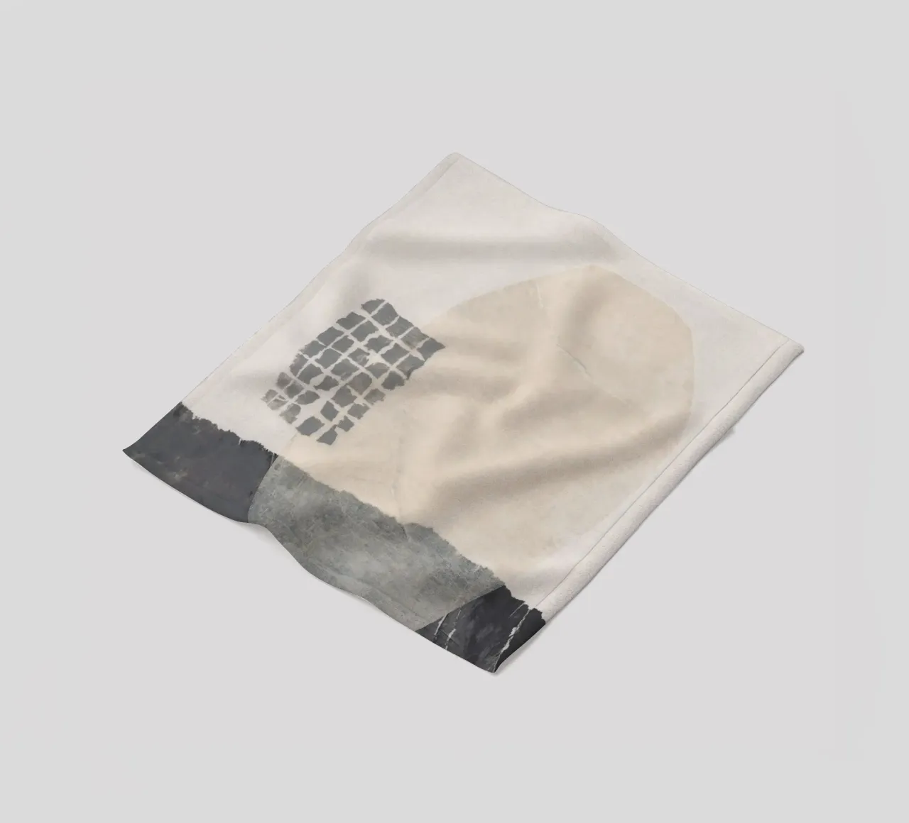 Abstracte compositie #2 fleecedeken van Alisa Galitsyna