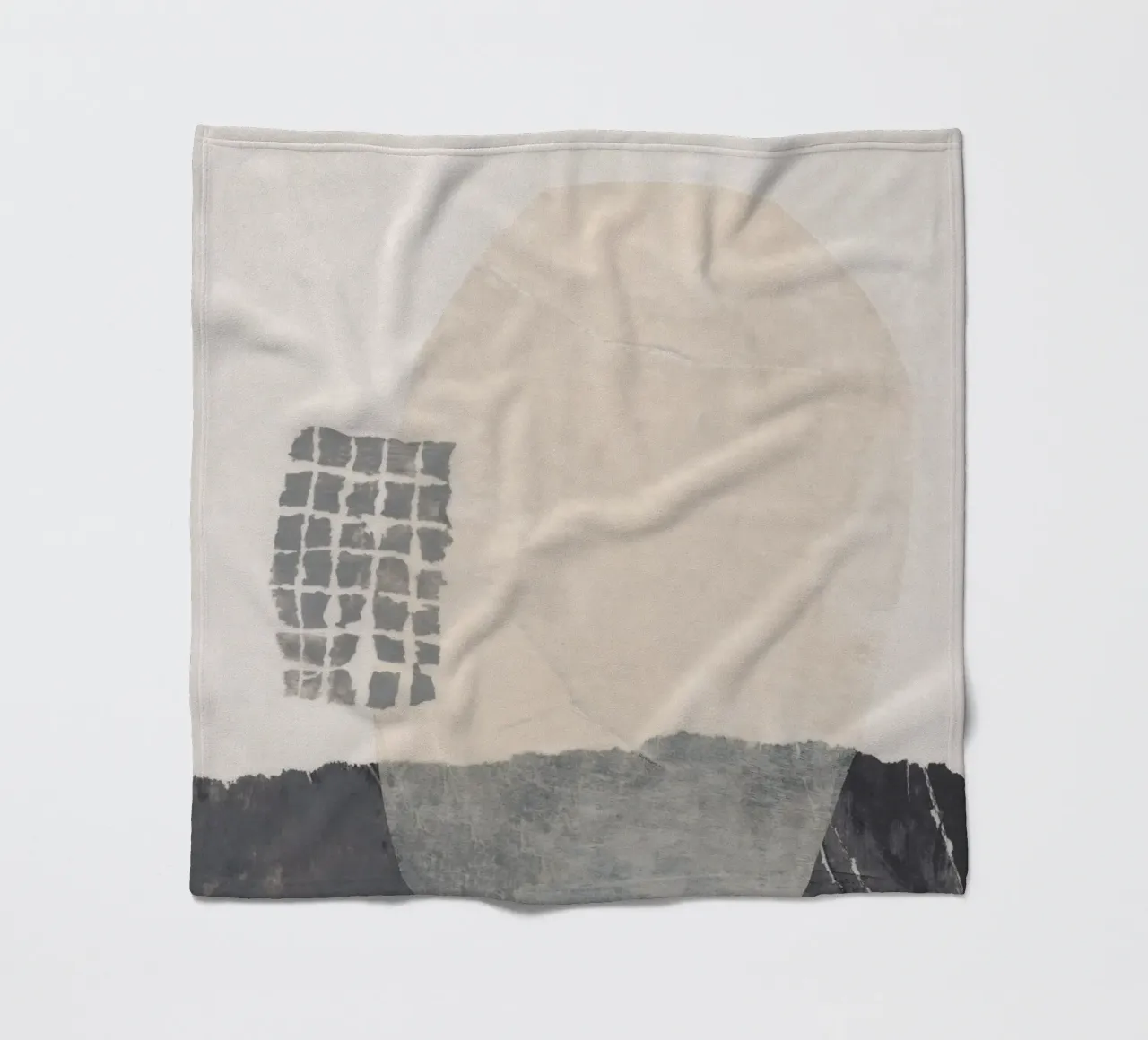 Abstracte compositie #2 fleecedeken van Alisa Galitsyna