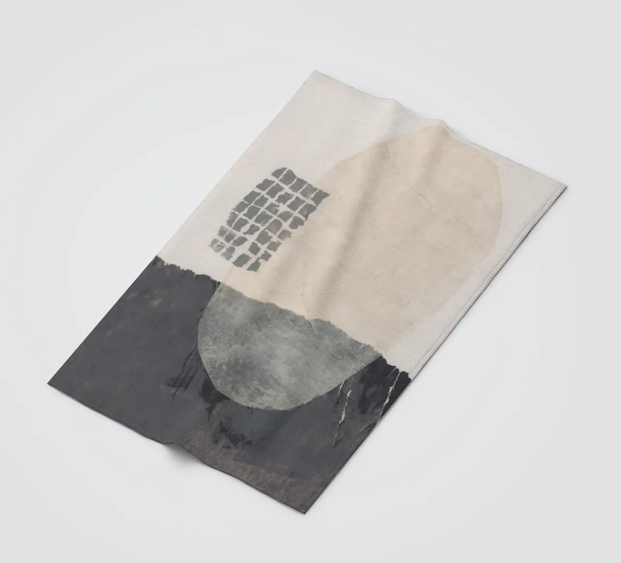 Abstracte compositie #2 fleecedeken van Alisa Galitsyna