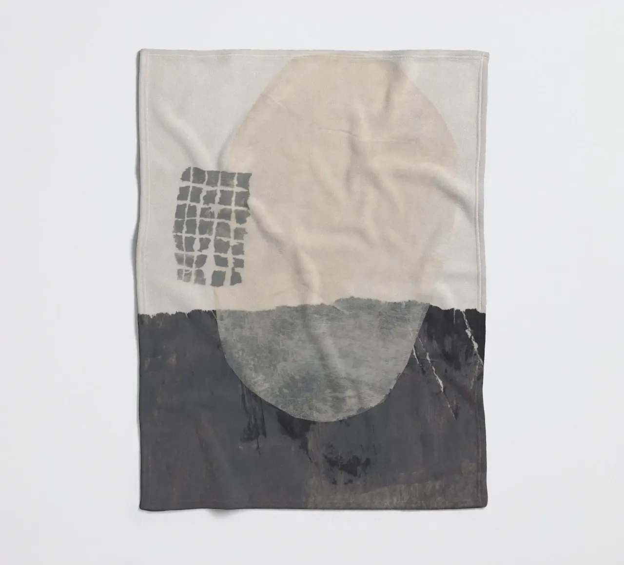 Abstracte compositie #2 fleecedeken van Alisa Galitsyna