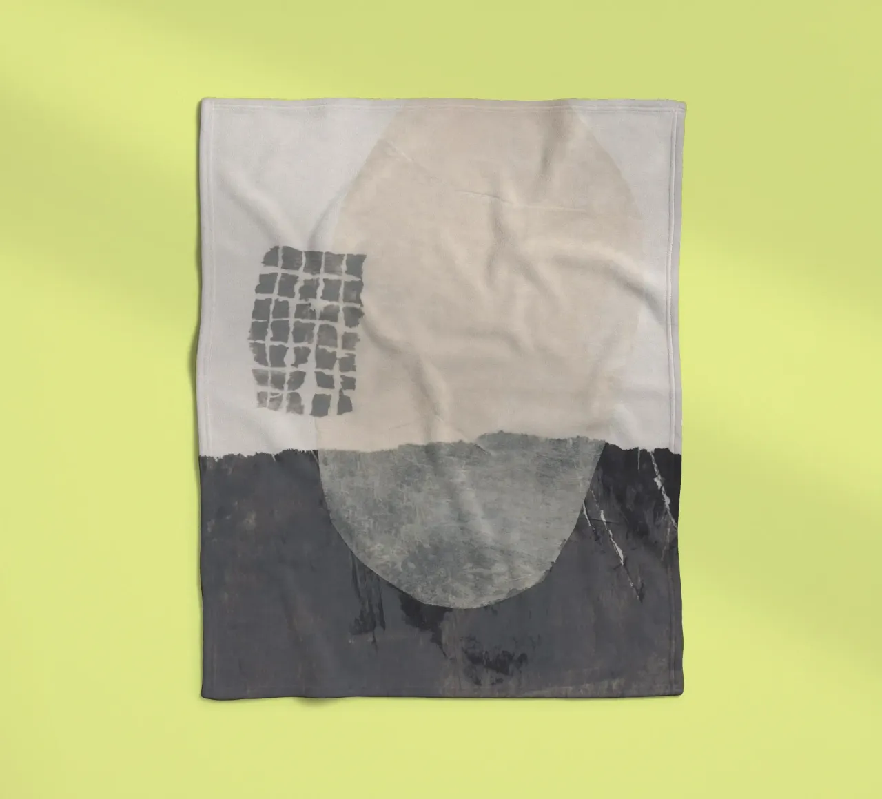 Abstracte compositie #2 fleecedeken van Alisa Galitsyna