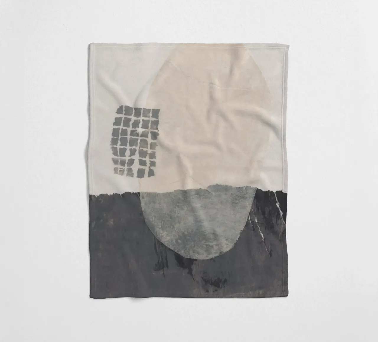 Abstracte compositie #2 fleecedeken van Alisa Galitsyna