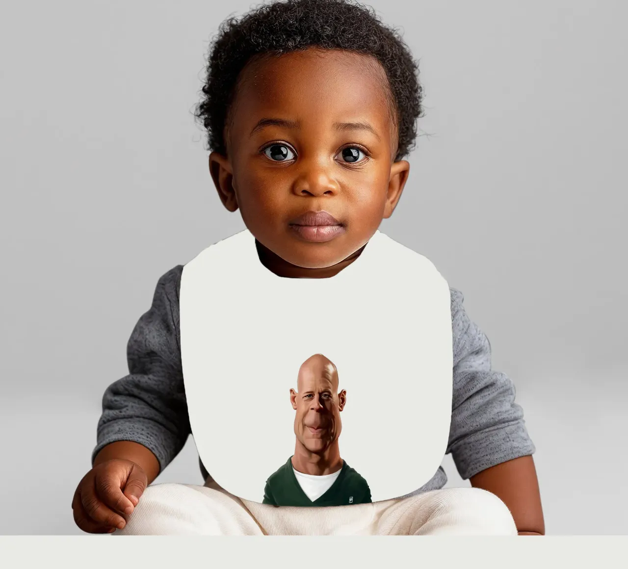 Bruce Willis bavaglino da Rob Art | Illustration