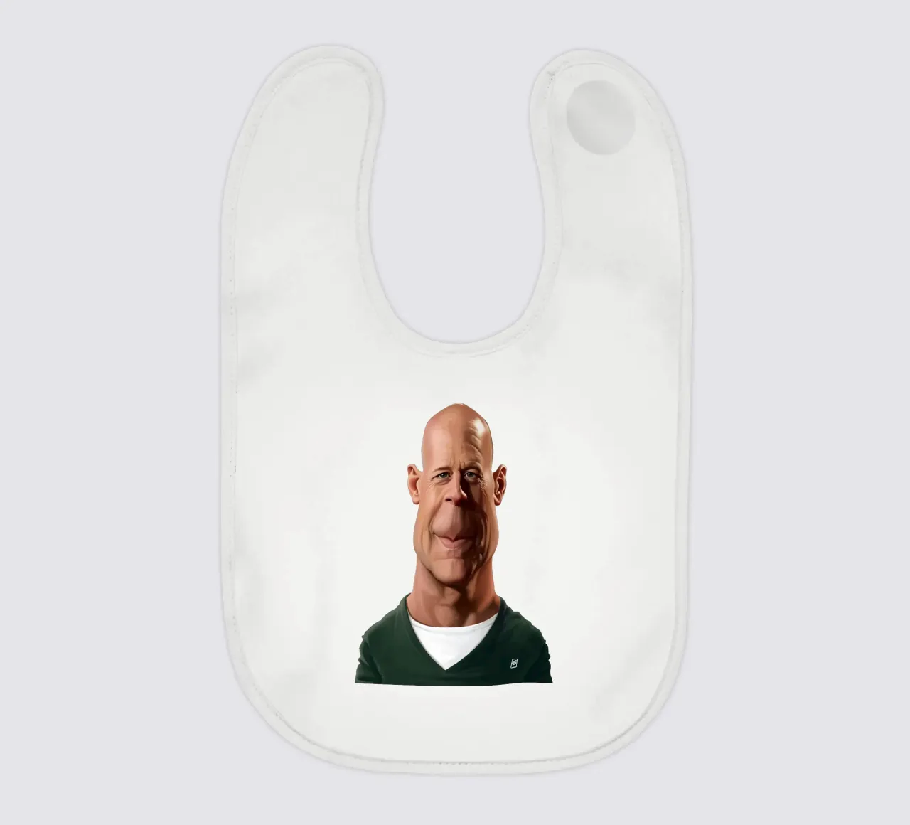 Bruce Willis bavaglino da Rob Art | Illustration