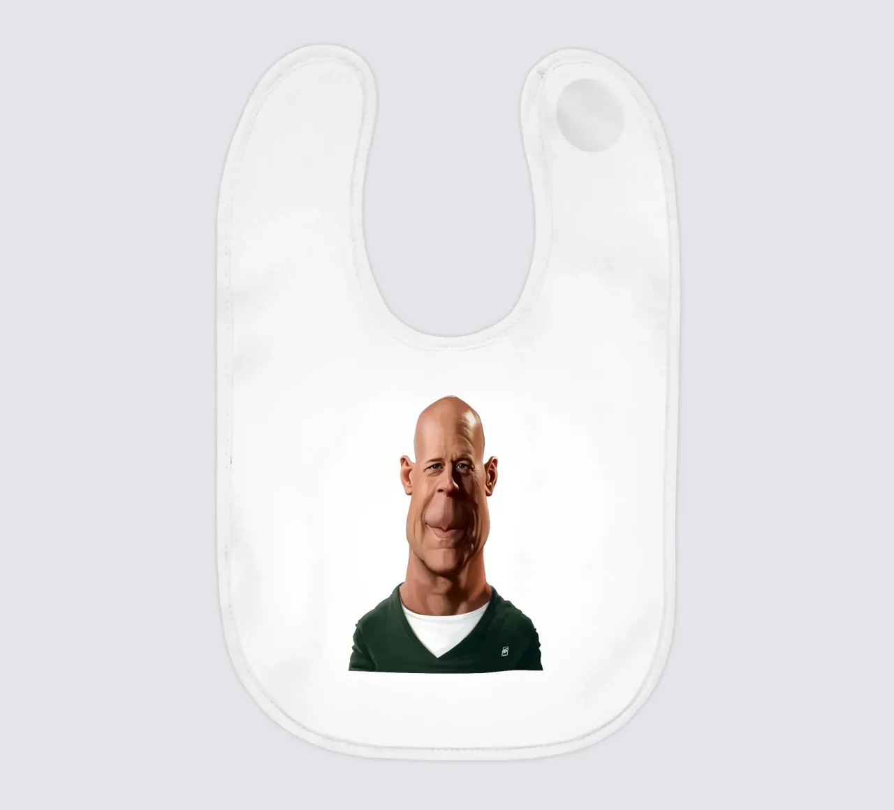 Bruce Willis bavaglino da Rob Art | Illustration
