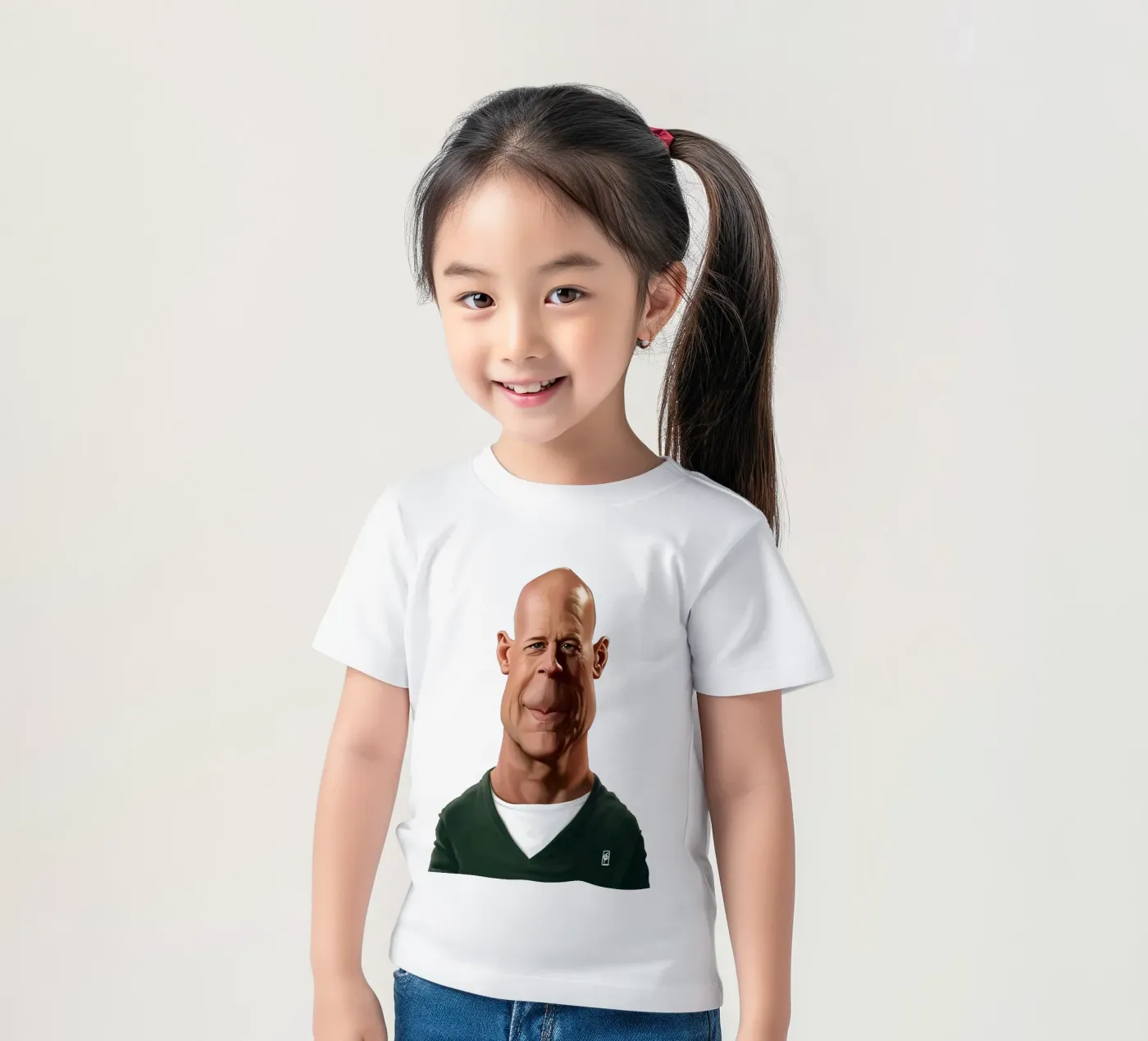 Bruce Willis t-shirt bambini da Rob Art | Illustration