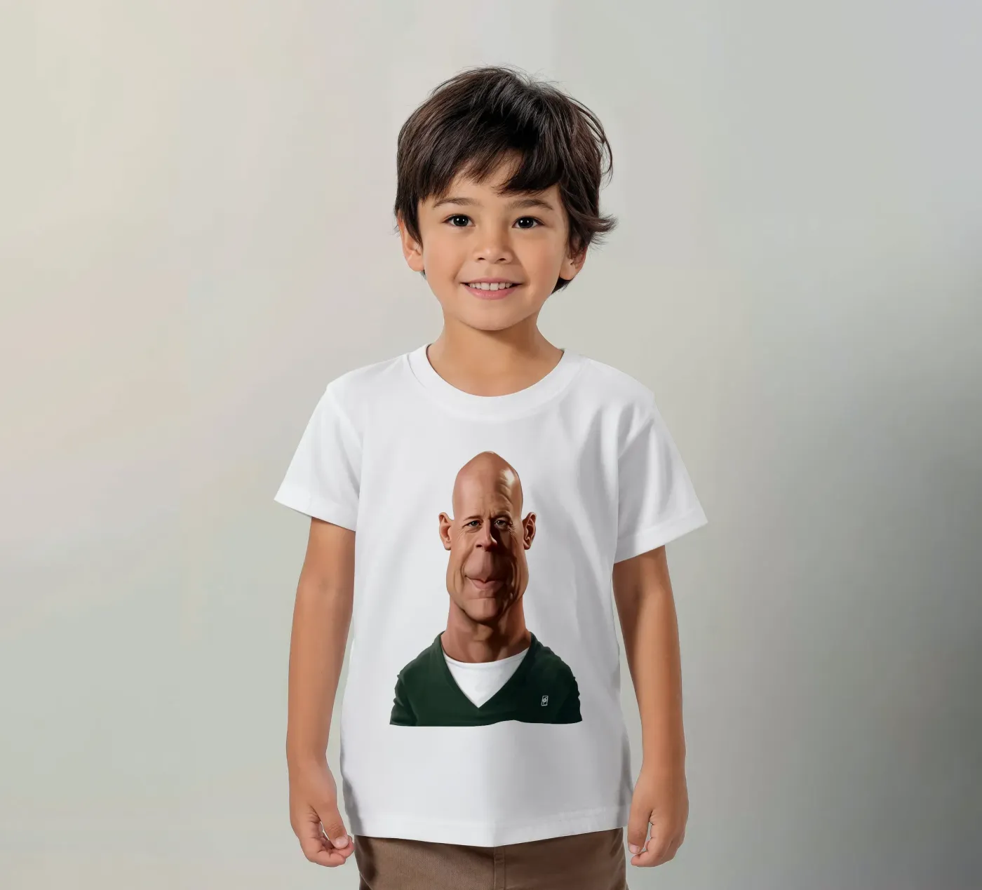Bruce Willis t-shirt bambini da Rob Art | Illustration