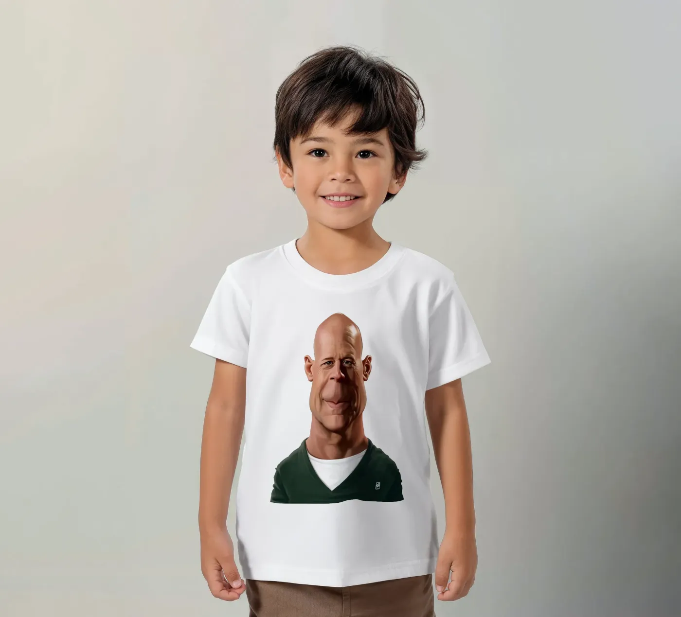 Bruce Willis t-shirt bambini da Rob Art | Illustration