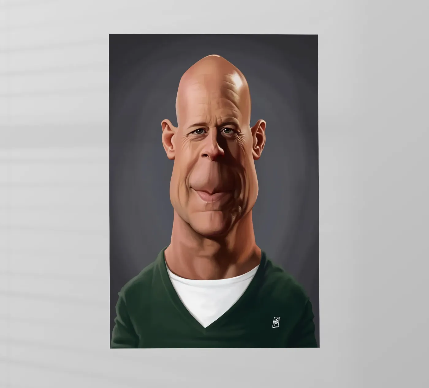 Bruce Willis pellicola backlit da Rob Art | Illustration